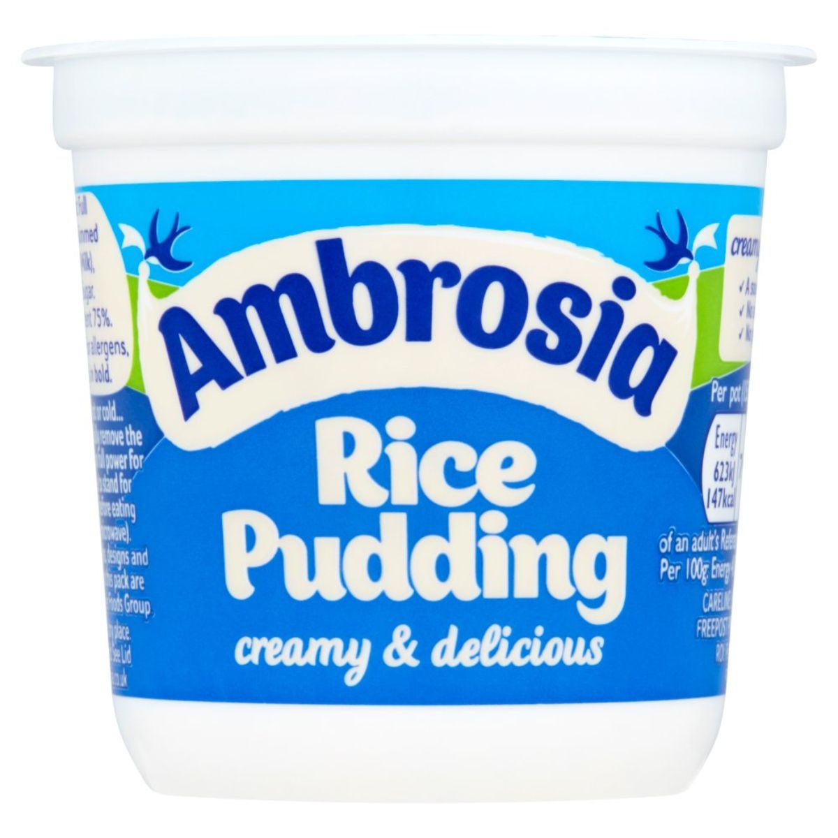 Container of Ambrosia - Rice Pudding Creamy & Delicious - 150g.