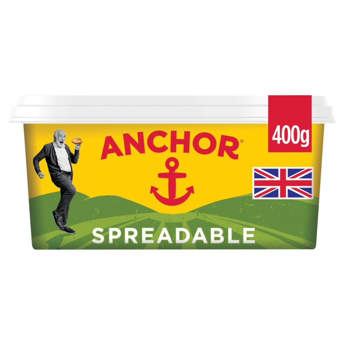 Anchor - Spreadable Blend of Butter and Rapeseed Oil - 400g. Anchor - Spreadable Blend of Butter and Rapeseed Oil - 400g.