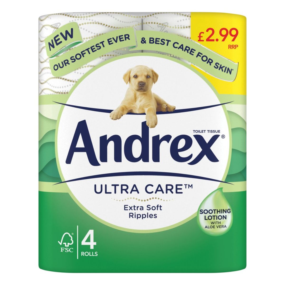 Andrex - Ultra Care Toilet Roll - 4pcs.