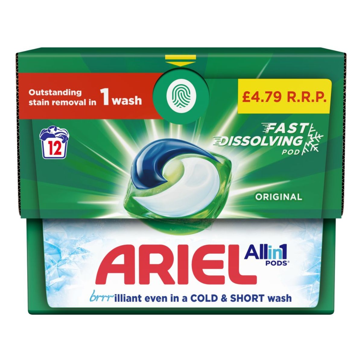 Ariel All-in-1 PODS Washing - 12washes cold short shorts.