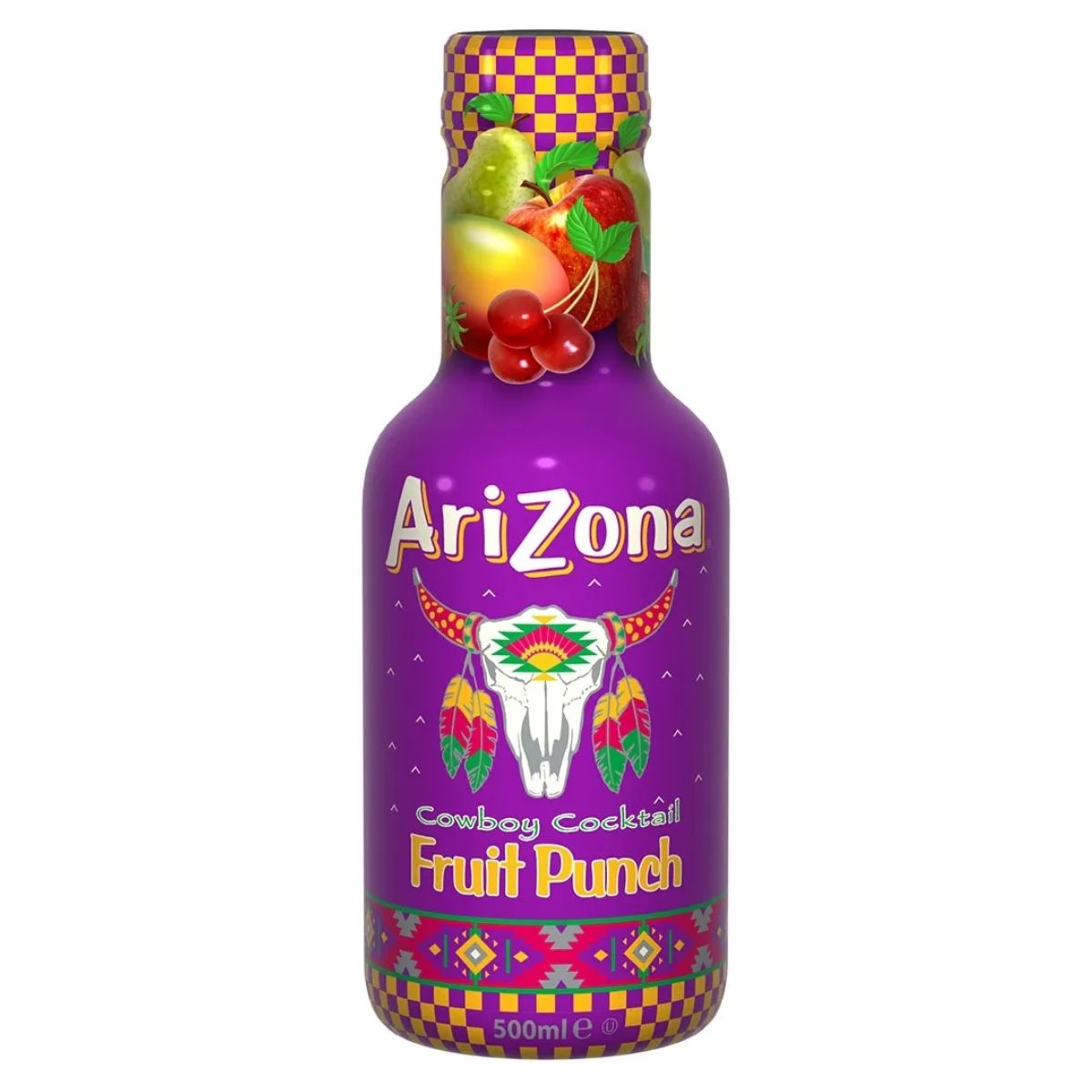 A bottle of Arizona - Fruit Punch Cocktail - 500ml. A bottle of Arizona - Fruit Punch Cocktail - 500ml.
