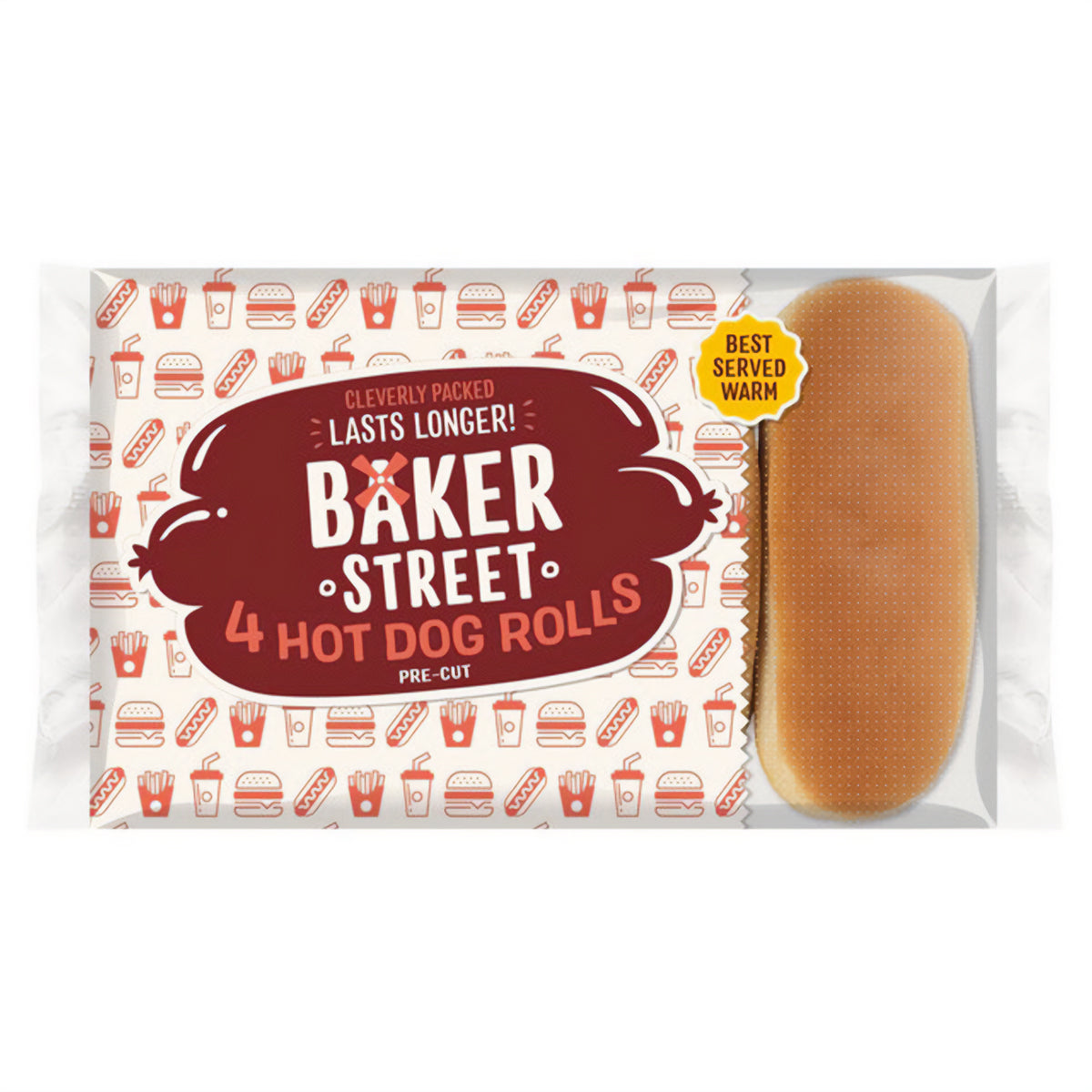 Baker Street - 4 Hot Dog Rolls - 4pk hot dog rolls.