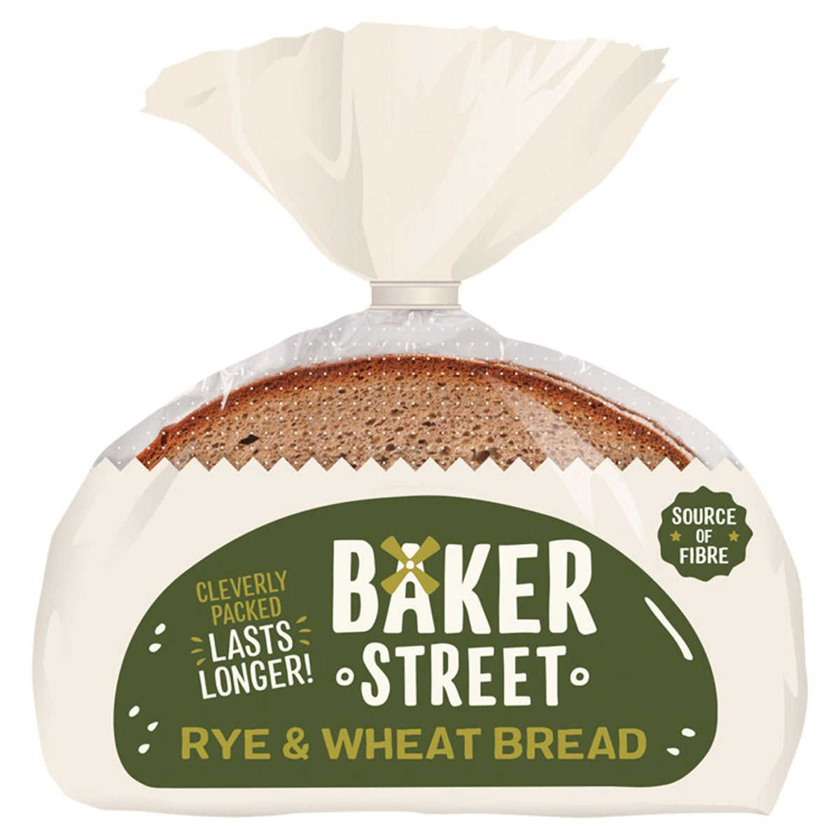 Baker Street - Rye & Wheat Bread - 500g rye & wheat bread.