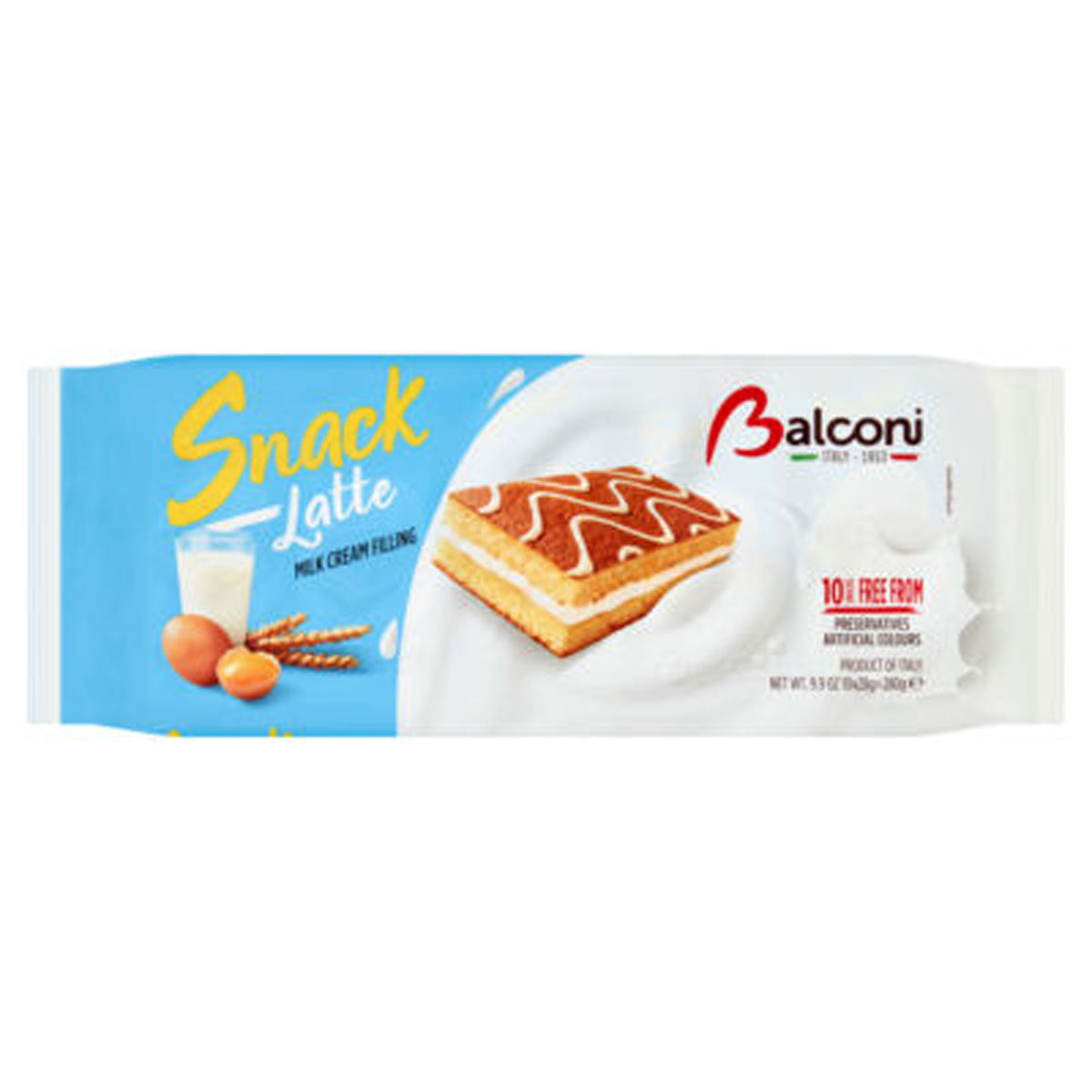 Balconi - Snack al Latte Cakes - 280g - Continental Food Store