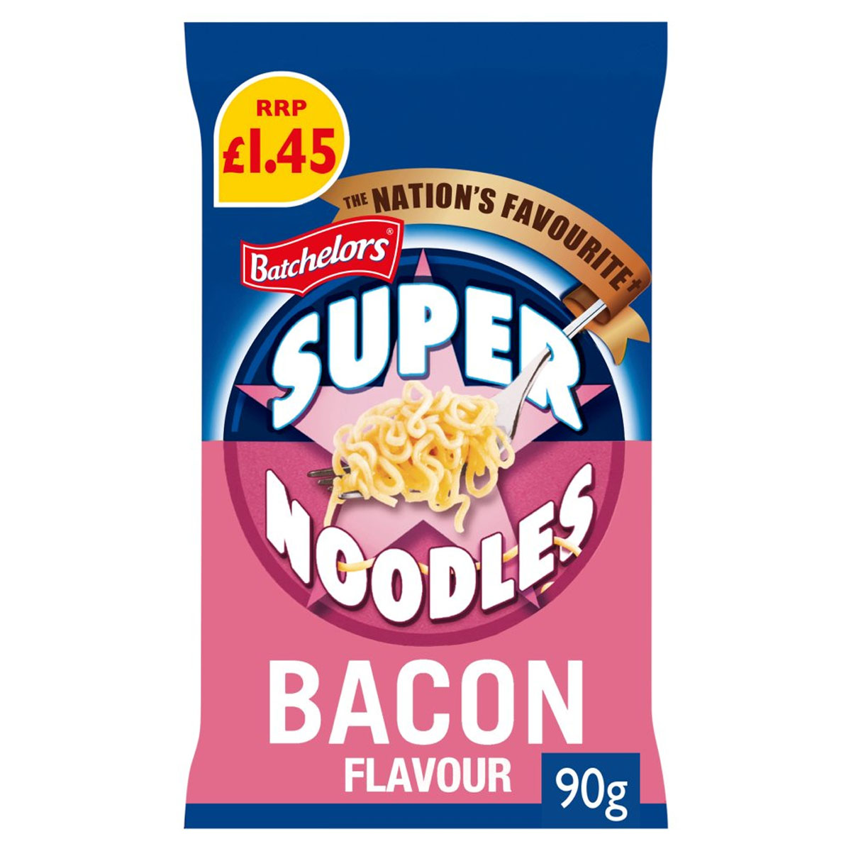 Batchelors - Super Noodles Bacon Flavour Instant Noodle - 90g - Continental Food Store