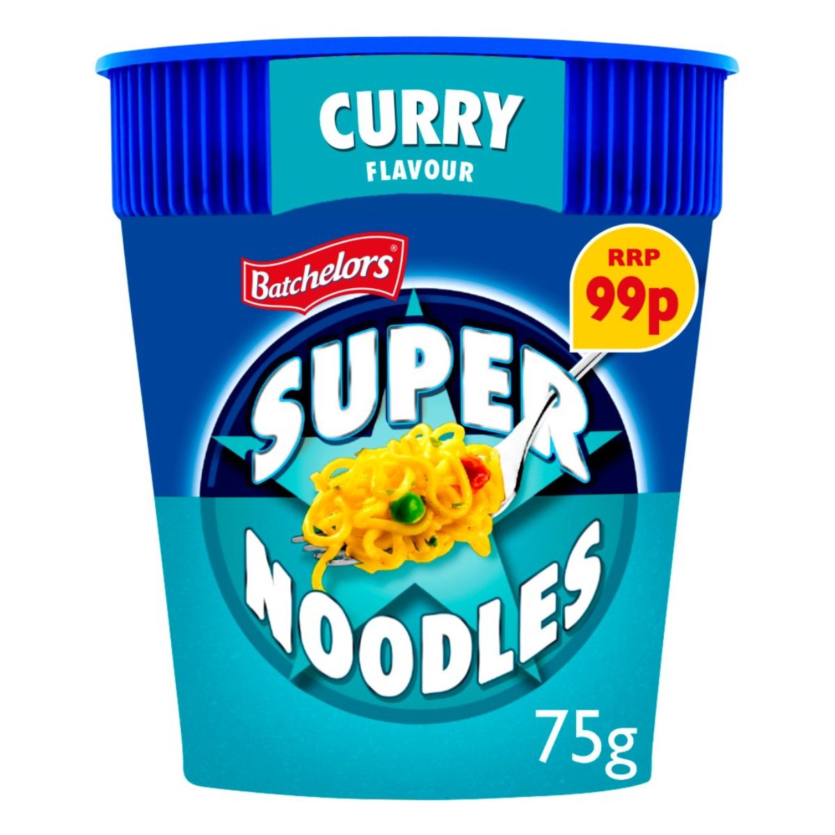 A cup of Batchelors - Super Noodles Curry Flavour - 75g. A cup of Batchelors - Super Noodles Curry Flavour - 75g.