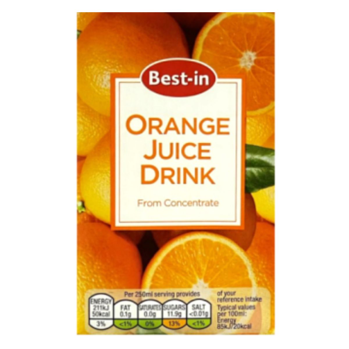Best In - Orange Juice - 250ml in orange juice drink.
