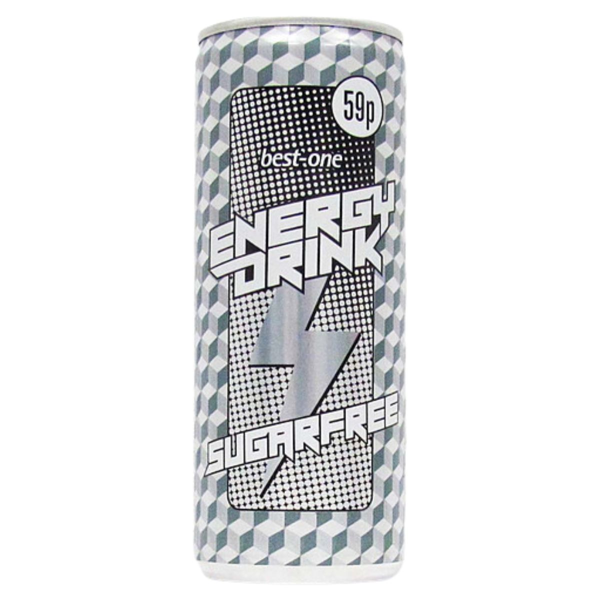 A can of Best One - Sugar Free Energy Drink - 250ml on a white background. A can of Best One - Sugar Free Energy Drink - 250ml on a white background.