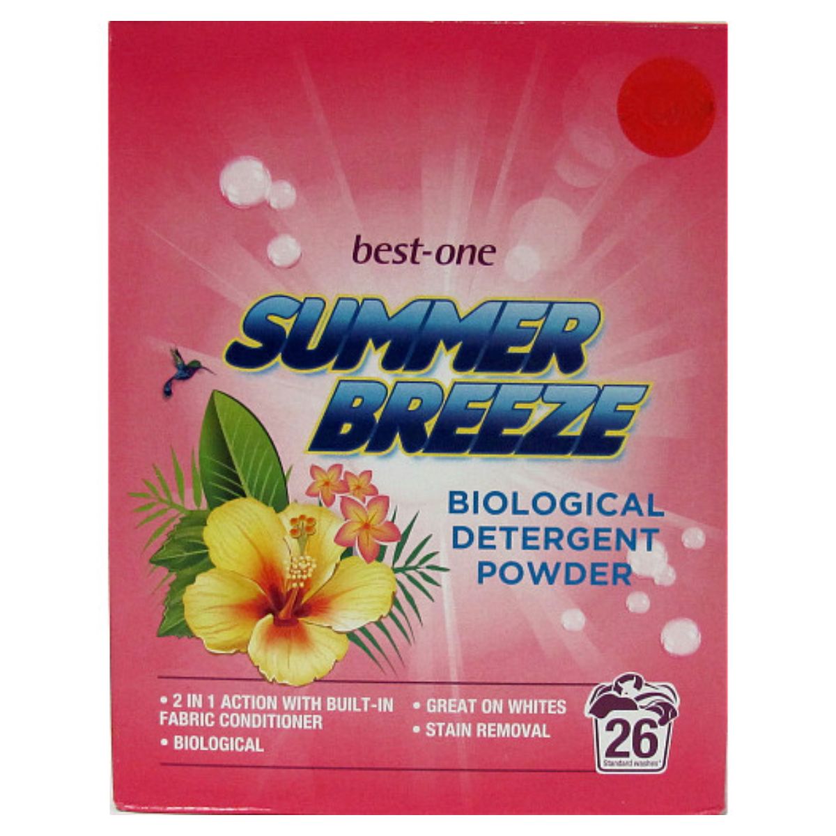 Best One - Summer Breeze Powder - 26washes is the best biodetergent powder for summer.