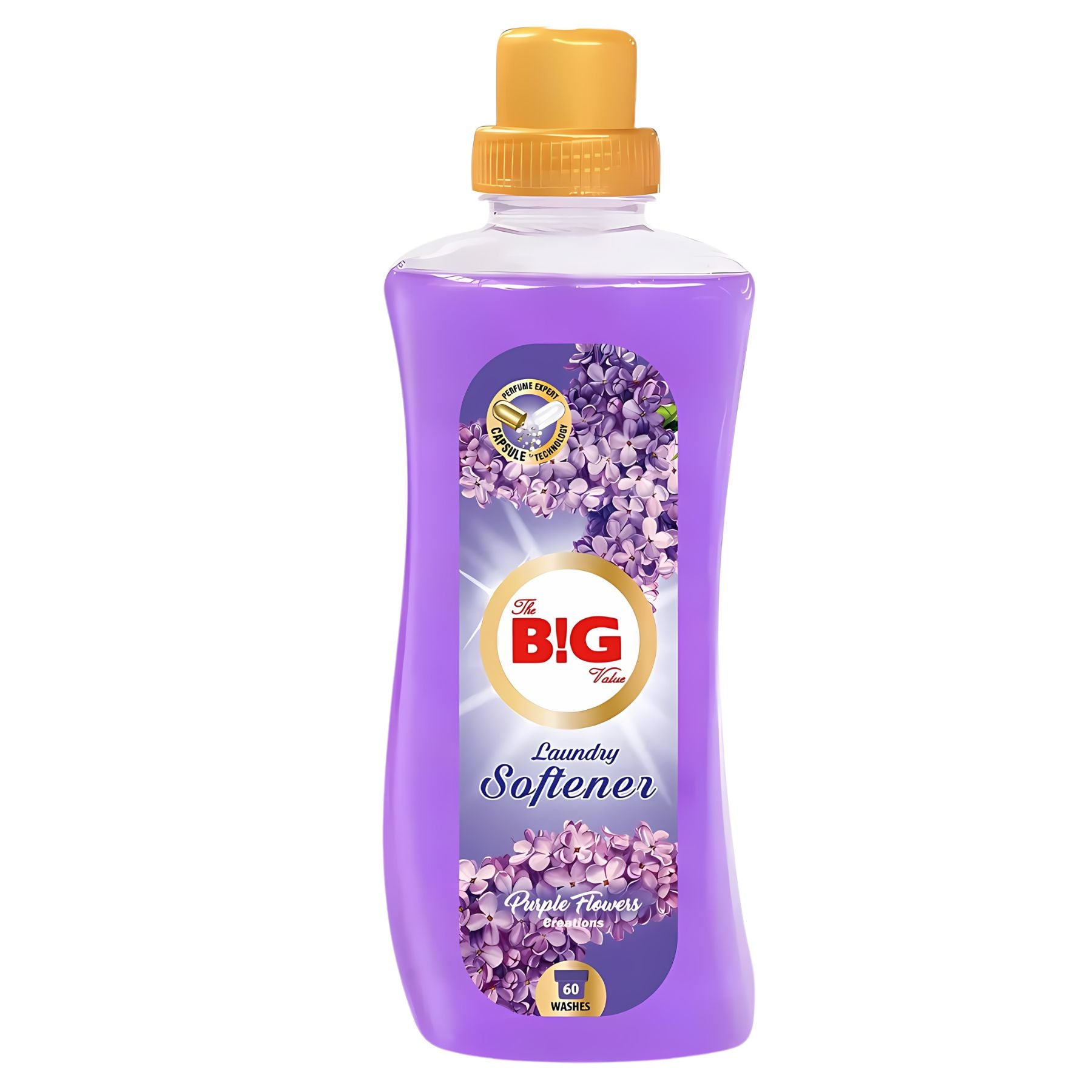 Big Value - Purple Flowers Laundry Softener (1440ml, 60 washes) features a long-lasting floral scent and keeps clothes fresh and soft in every load. Big Value - Purple Flowers Laundry Softener (1440ml, 60 washes) features a long-lasting floral scent and keeps clothes fresh and soft in every load.