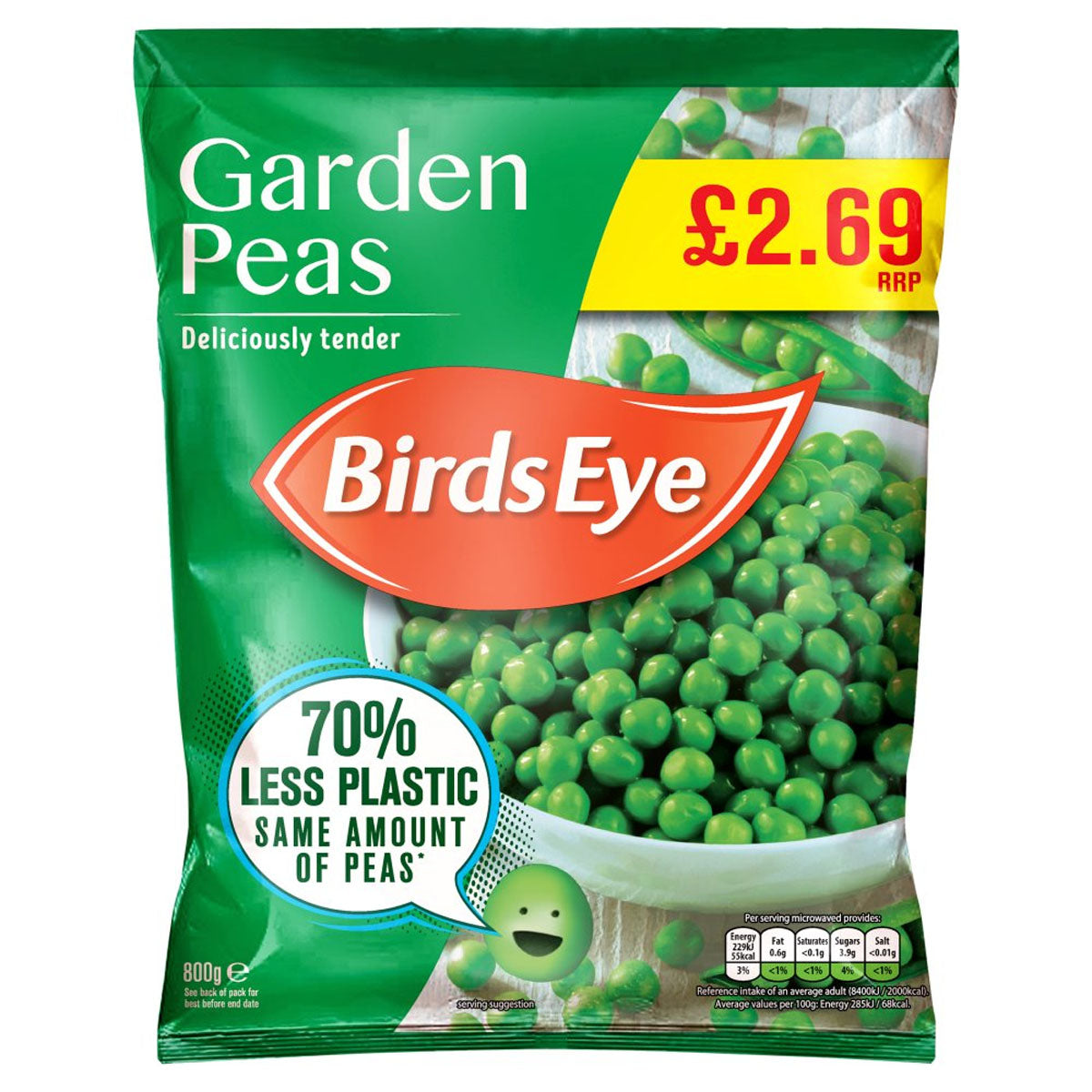 Birds Eye - Garden Peas - 800g - Continental Food Store