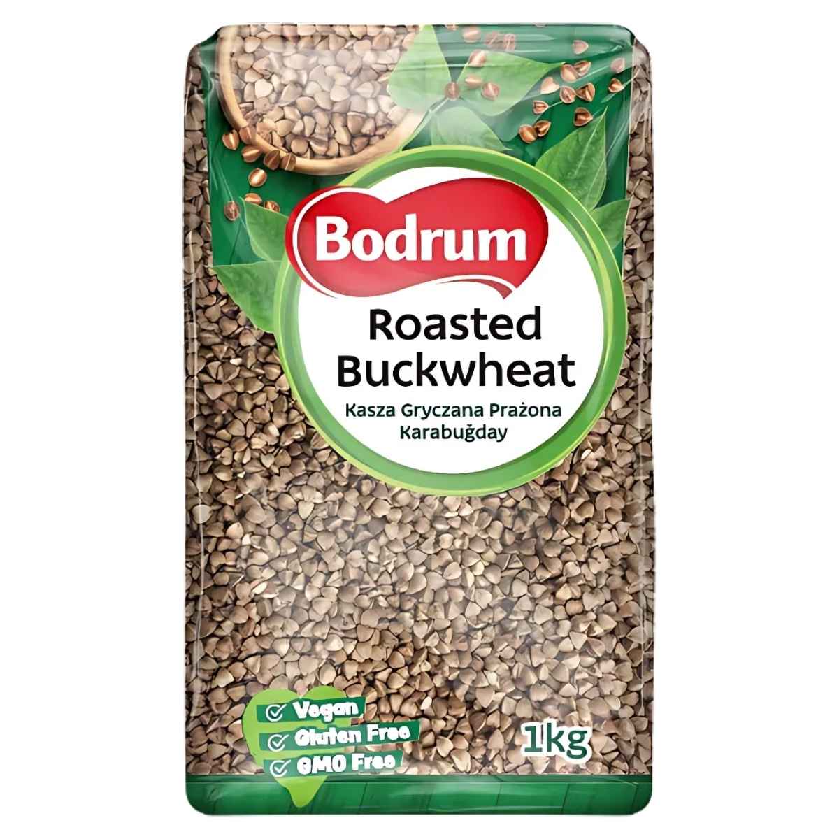 Bodrum - Roasted Buckwheat - 1kg is a nutritious grain that comes in vegan, gluten-free, and GMO-free packaging. Bodrum - Roasted Buckwheat - 1kg is a nutritious grain that comes in vegan, gluten-free, and GMO-free packaging.