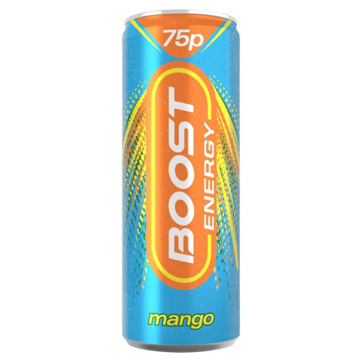 A can of Boost - Mango - 250ml on a white background. A can of Boost - Mango - 250ml on a white background.