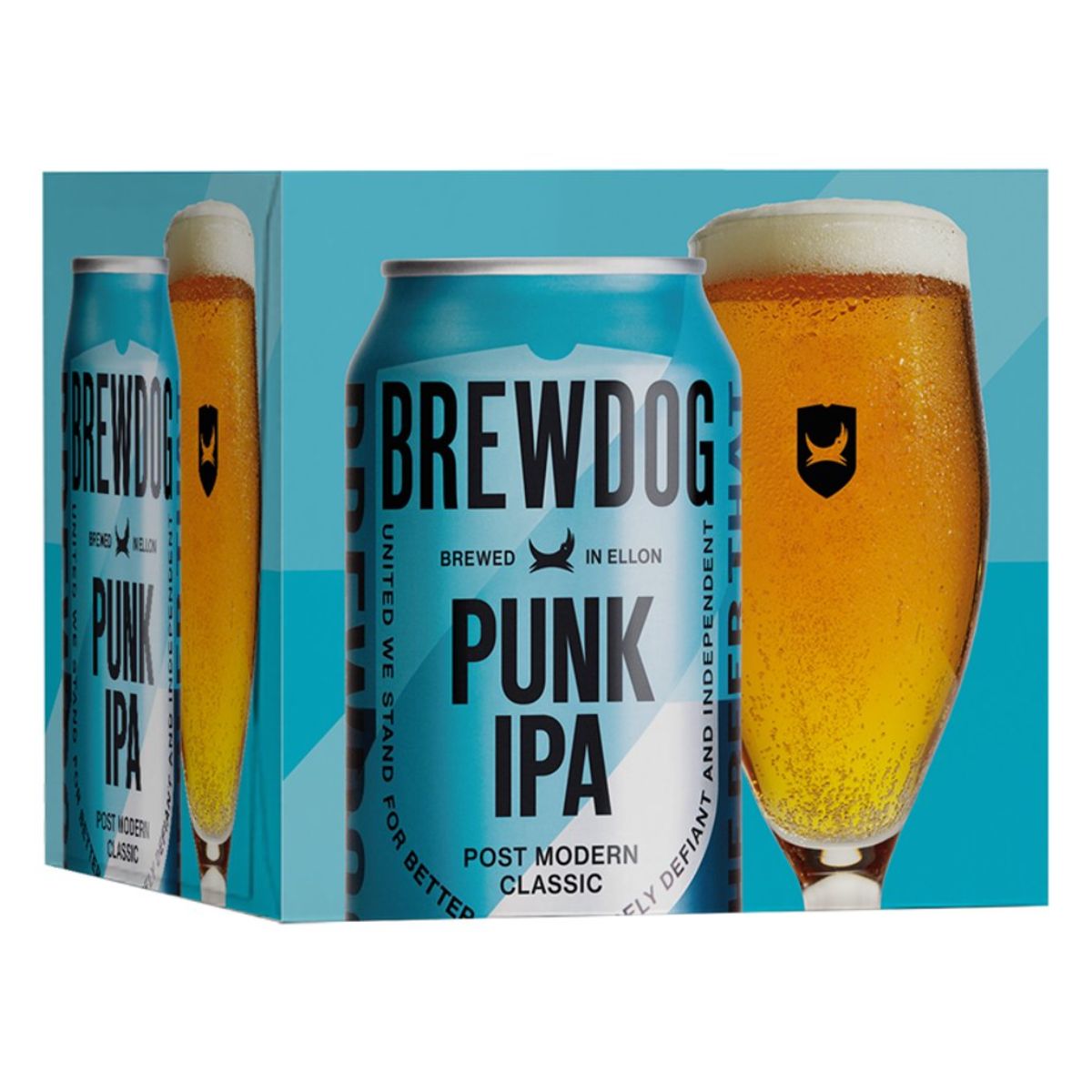 BrewDog - Punk IPA Post Modern Classic (5.4% ABV) - 4 x 330ml pack.