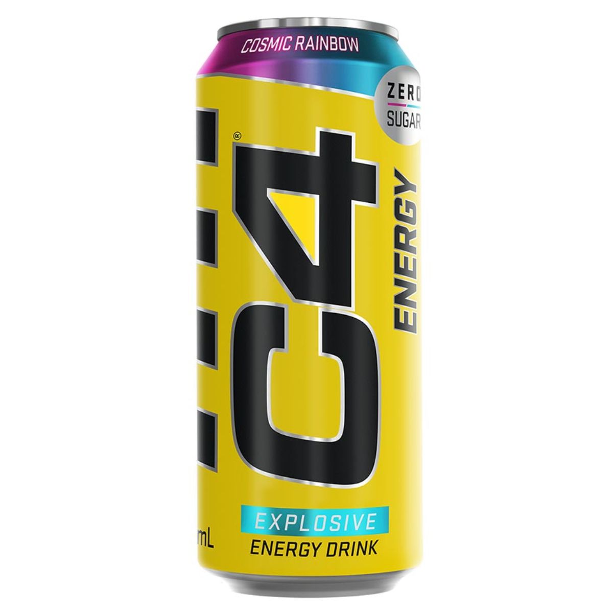 C4 - Performance Energy Cosmic Rainbow Energy Drink - 500ml on a white background. C4 - Performance Energy Cosmic Rainbow Energy Drink - 500ml on a white background.
