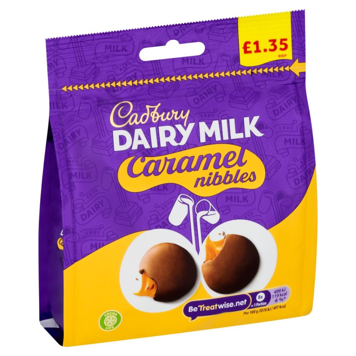 Cadbury Dairy Milk Caramel Nibbles.