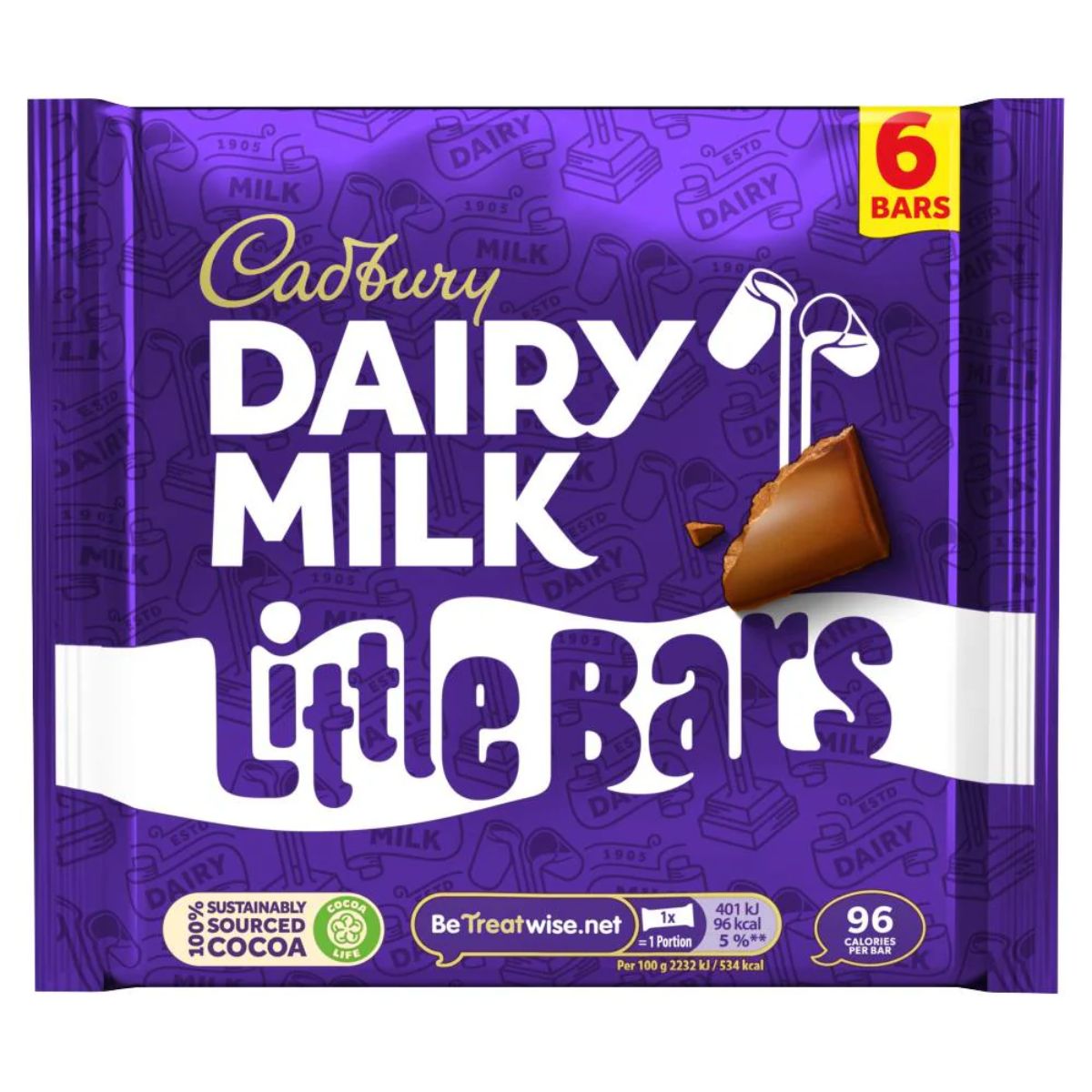 Cadbury - Dairy Milk Little Bars - 6 Pack.