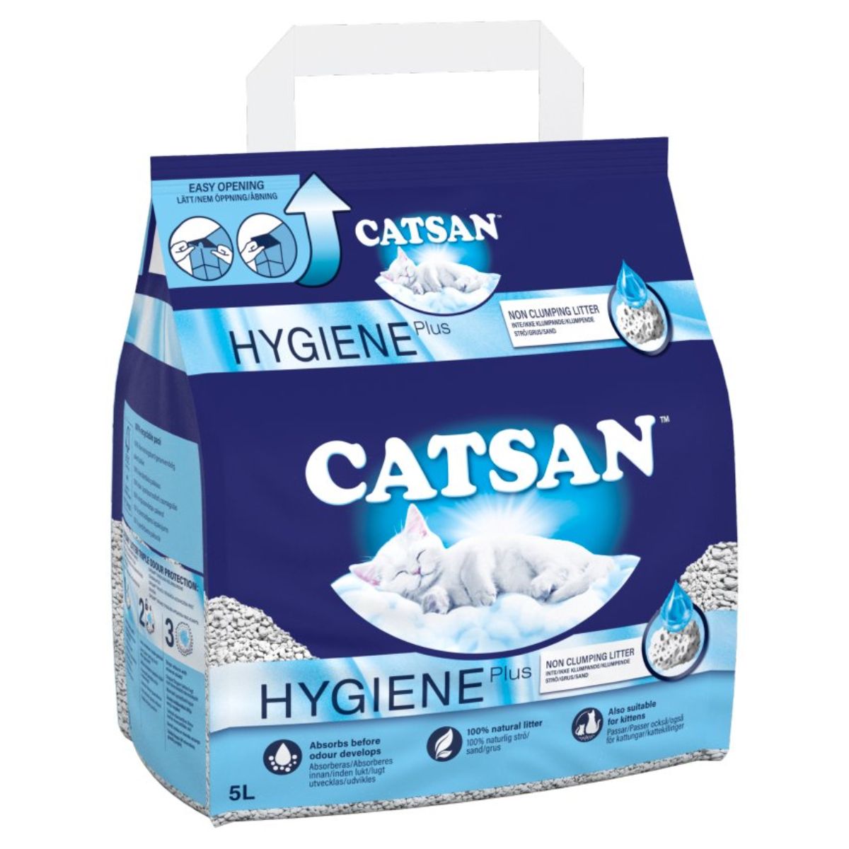 Catsan hygiene cat litter.