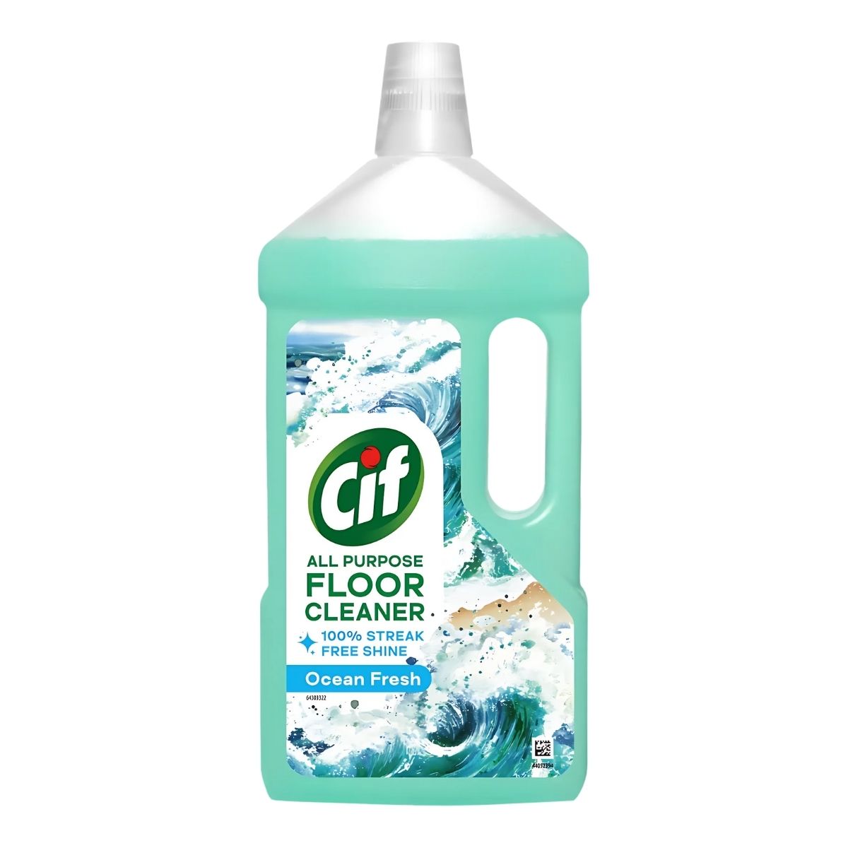 Experience a sparkling clean with Cif - Ocean Fresh All Purpose Floor Cleaner, 950ml. Its wave-design bottle releases a refreshing ocean scent while effortlessly tackling dirt and grime. Experience a sparkling clean with Cif - Ocean Fresh All Purpose Floor Cleaner, 950ml. Its wave-design bottle releases a refreshing ocean scent while effortlessly tackling dirt and grime.