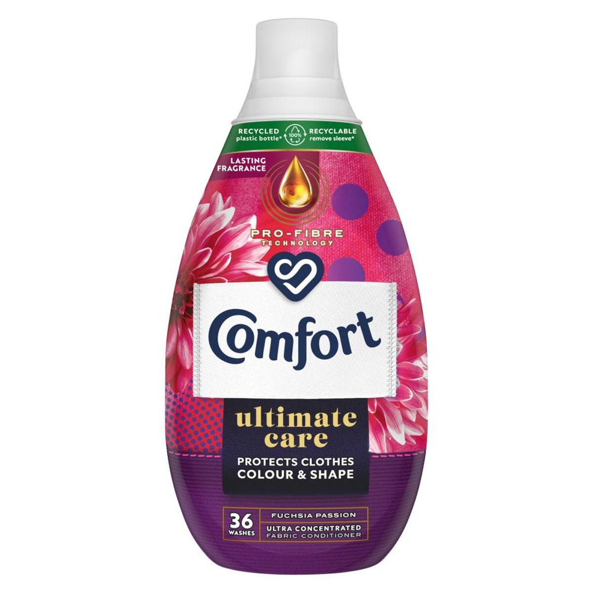 Comfort - Ultra-Concentrated Fabric Conditioner Ultimate Care Fuchsia Passion 36 Wash - 540 ml - Continental Food Store