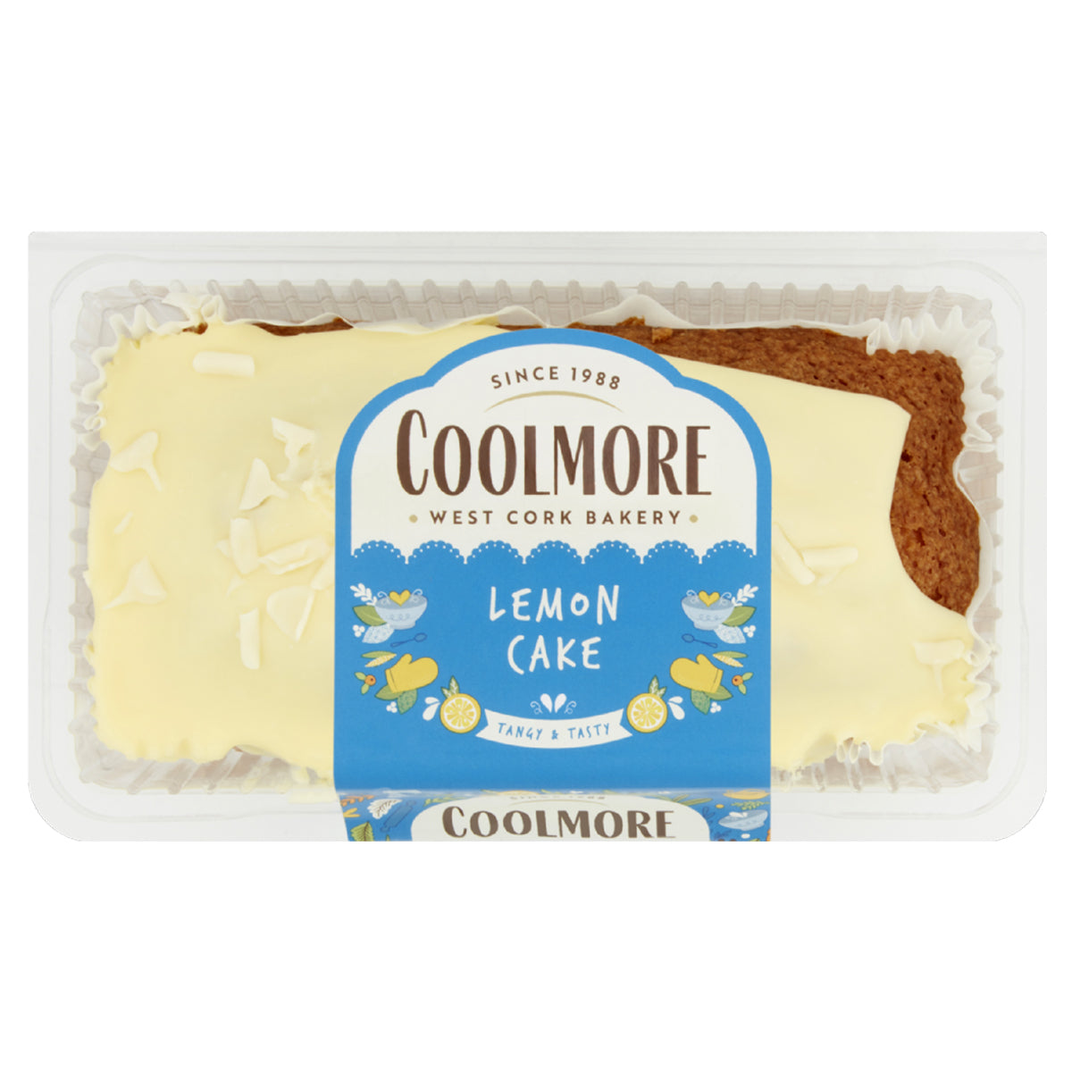 Coolmore - Lemon Cake - 400g in a plastic container.