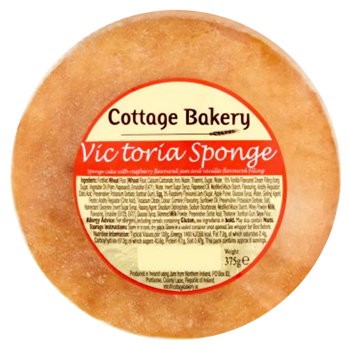 Cottage Bakery - Victoria Sponge Cake - 340g