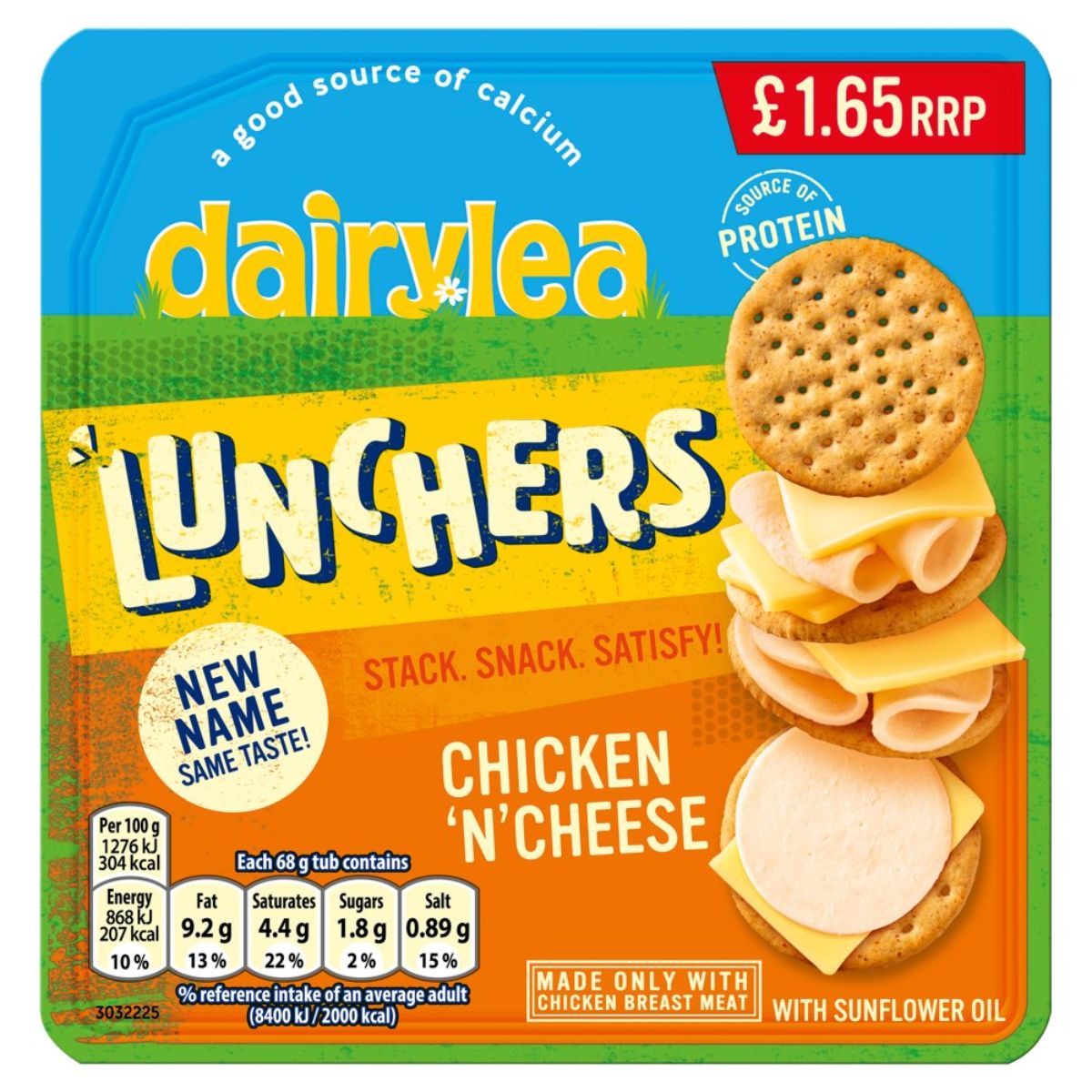 Dairylea Lunchers - Chicken N Cheese - 68g chicken & cheese crackers.