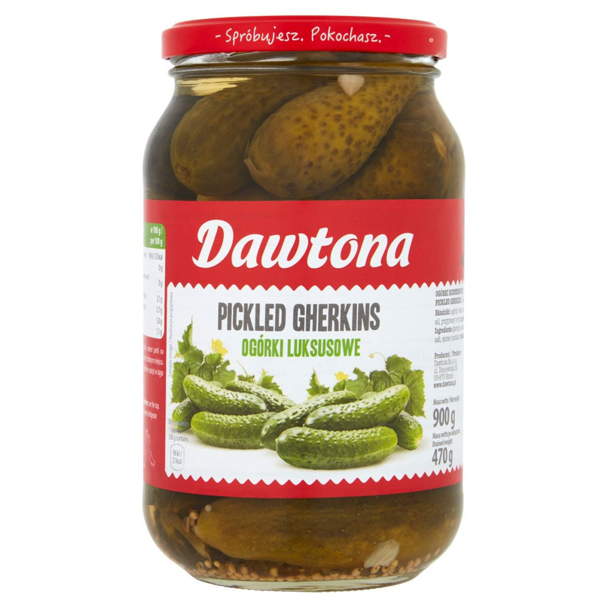 Dawtona - Pickled Gherkins - 900g - Continental Food Store