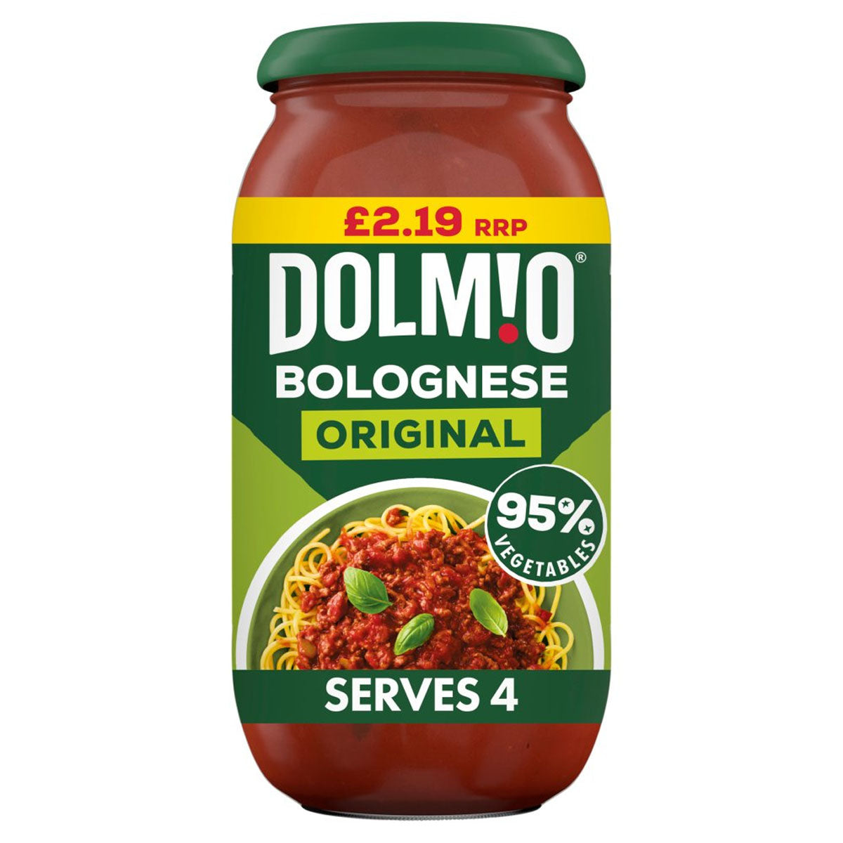 A jar of Dolmio - Bolognese Original Pasta Sauce - 500g.