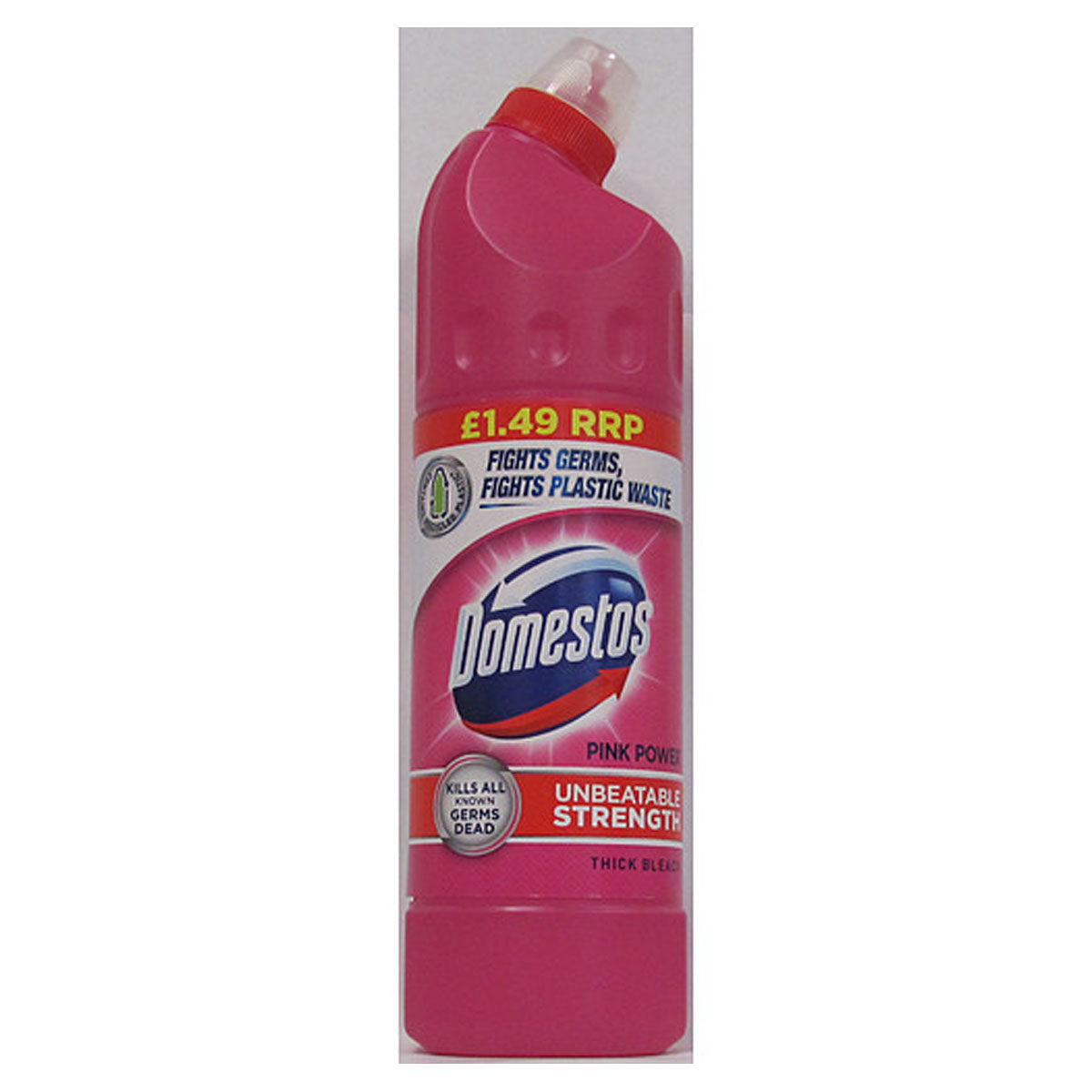 A bottle of Domestos - Bleach Pink - 750ml.