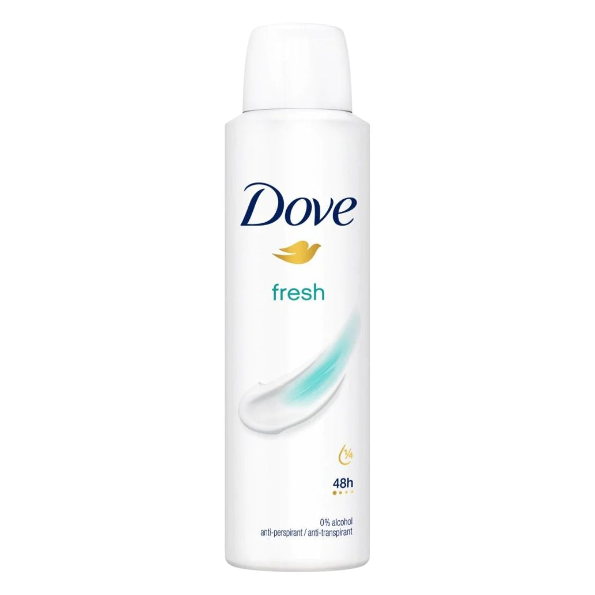 A bottle of Dove Anti-perspirant Deodorant Spray Fresh - 150mlầ