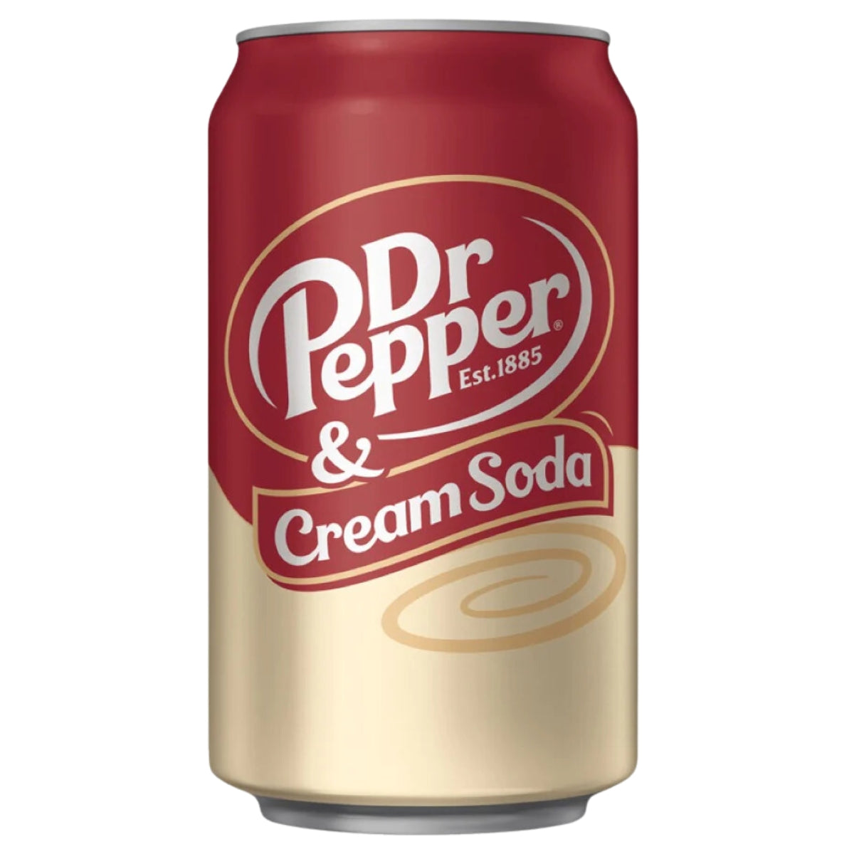 A can of Dr Pepper - Cream Soda - 330ml. A can of Dr Pepper - Cream Soda - 330ml.