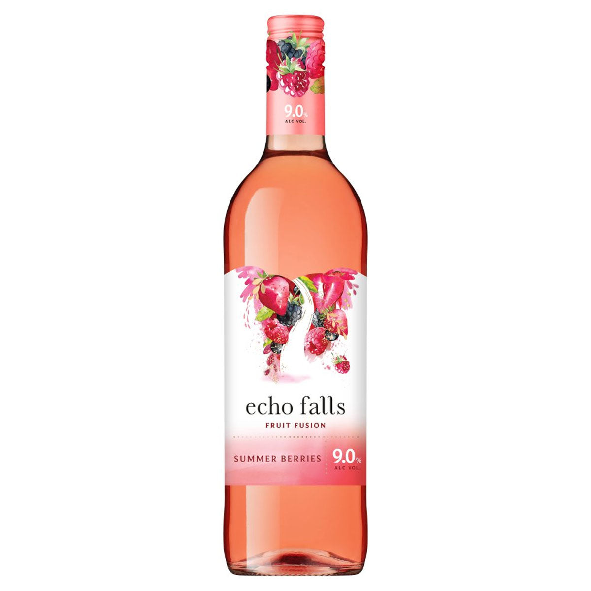 Echo Falls - Summer Berries Fruit Fusion (9.0% ABV) 750ml wine.