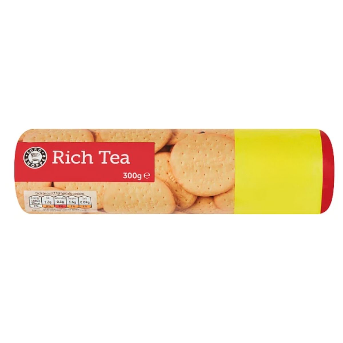 A package of Euro Shopper - Rich Tea - 300g crackers on a white background.