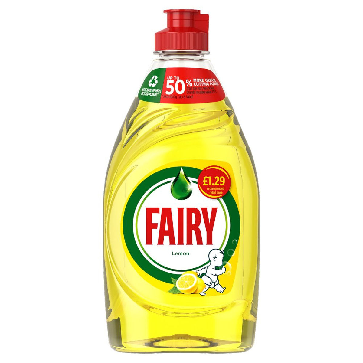 Fairy - Lemon Washing Up Liquid with Lift Action - 320ml - Continental Food Store Fairy - Lemon Washing Up Liquid with Lift Action - 320ml - Continental Food Store