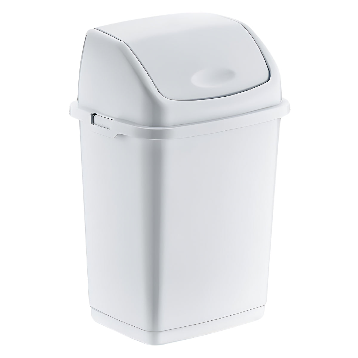 A Fantasy Swing Top Plastic Bin - 5L with a swinging lid, isolated on a white background.