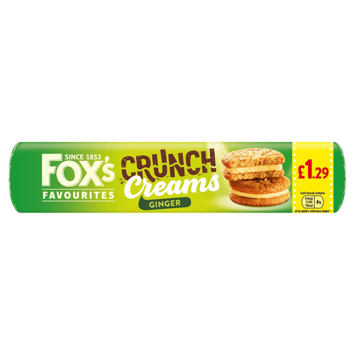 Fox - Favourites Crunch Creams Ginger - 200g - Continental Food Store Fox - Favourites Crunch Creams Ginger - 200g - Continental Food Store