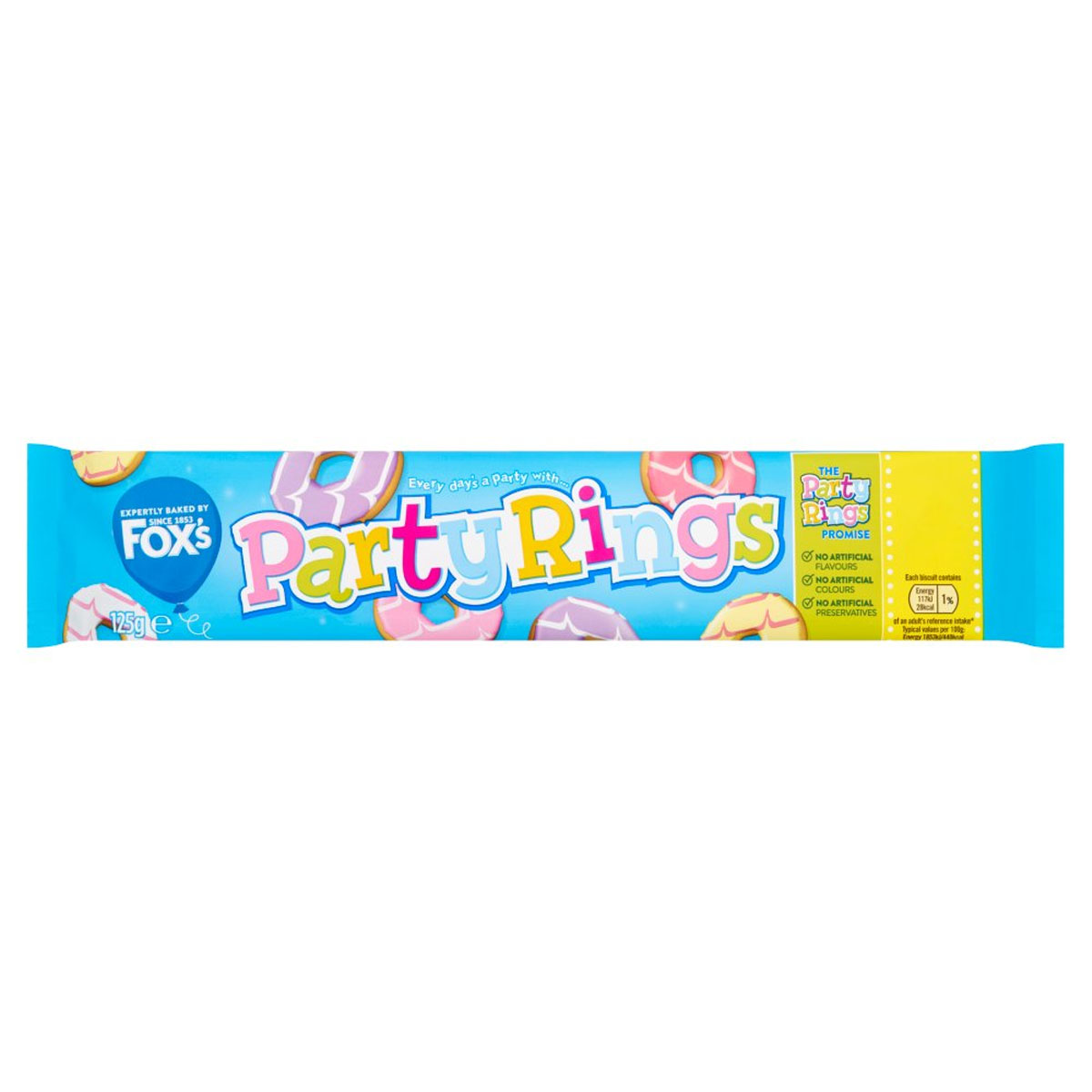 Fox - Party Rings - 125g - Continental Food Store