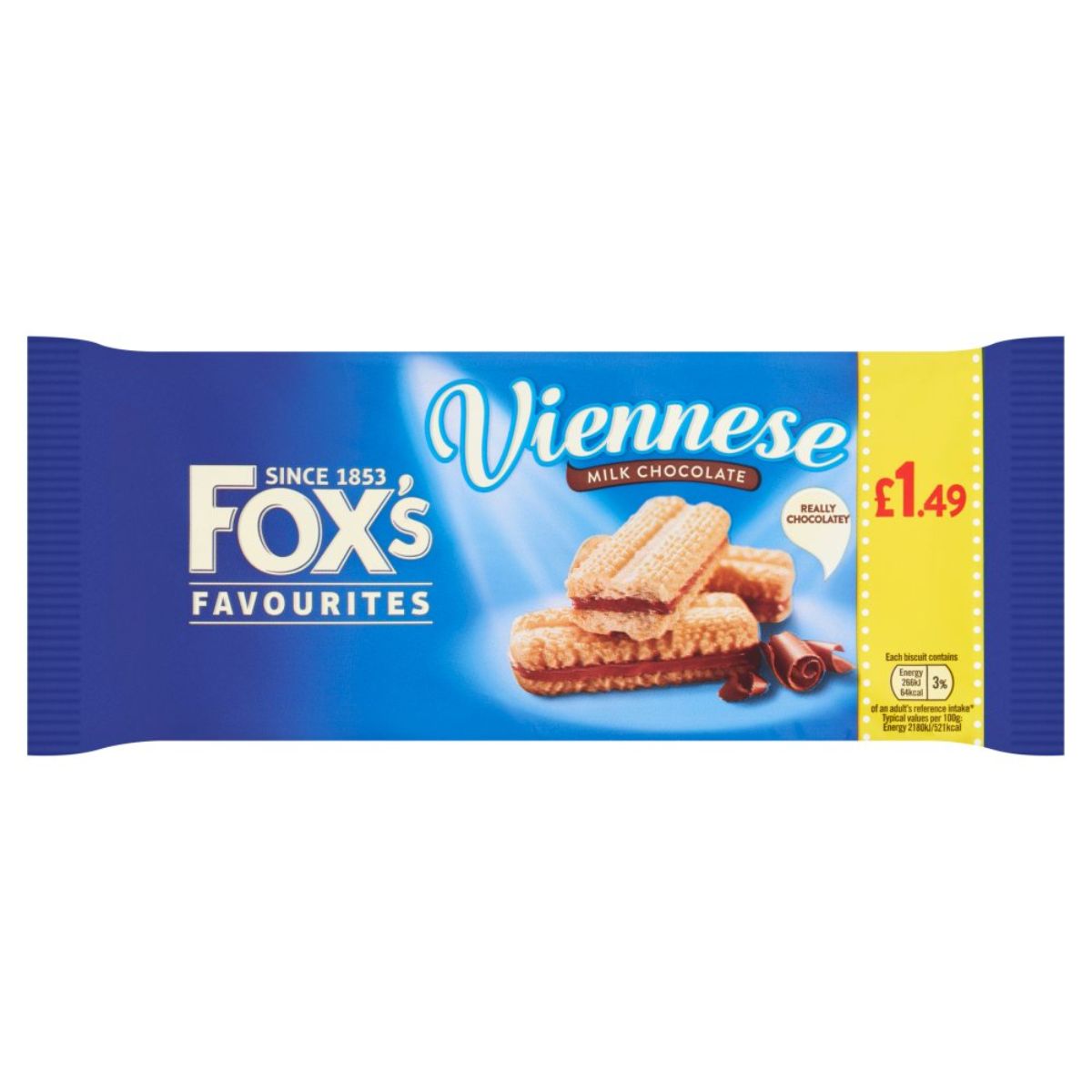 Vienna Fox's Foxs - Viennese Milk Chocolate - 120g.