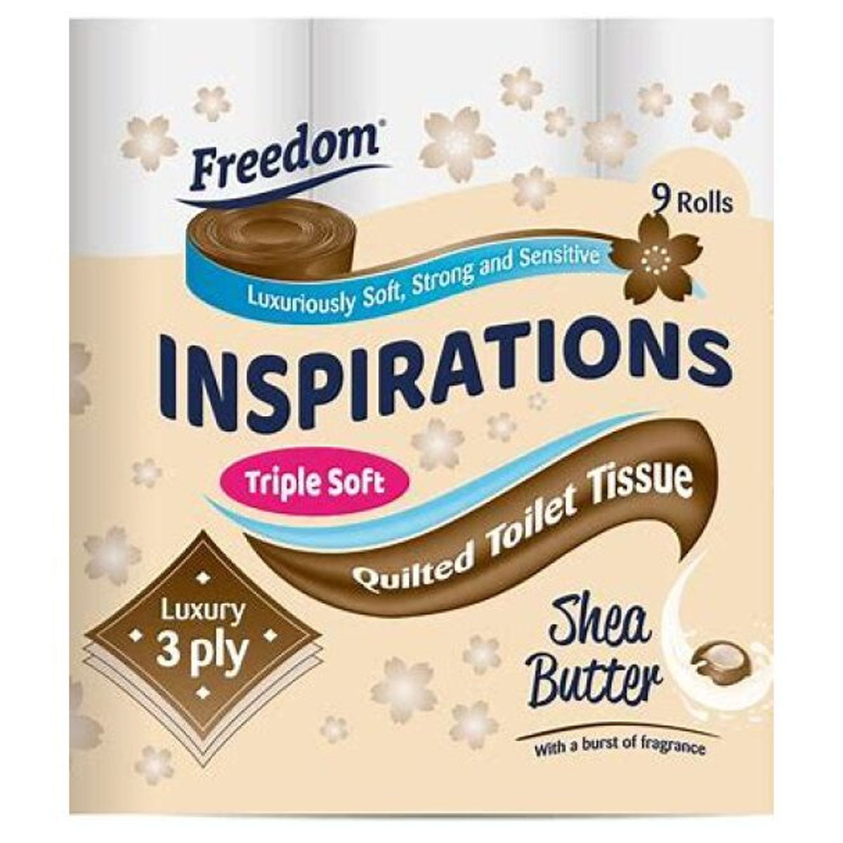 Freedom - Inspiration Triple Soft Quilted Toilet Tissue Shea Butter - 9 Roll - Continental Food Store Freedom - Inspiration Triple Soft Quilted Toilet Tissue Shea Butter - 9 Roll - Continental Food Store
