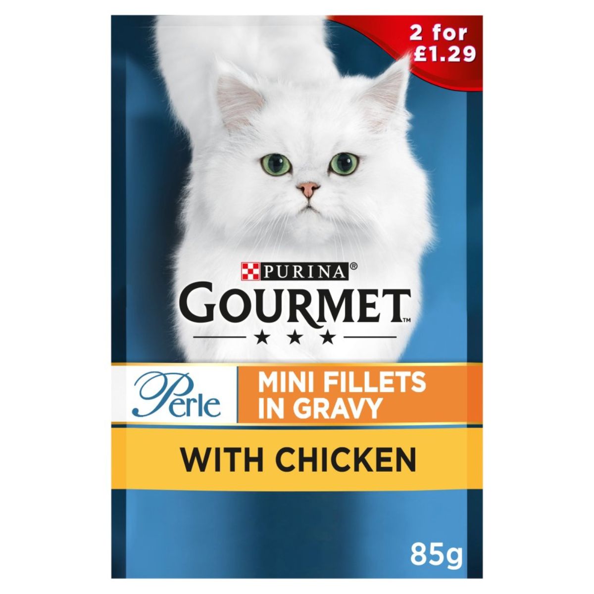 Purina Gourmet - Mini Fillet in Gravy with Chicken - 85g. Purina Gourmet - Mini Fillet in Gravy with Chicken - 85g.