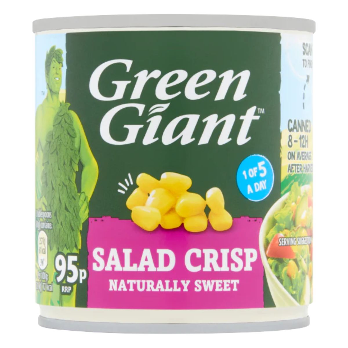 A can of Green Giant - Salad Crisp Sweetcorn - 160g.