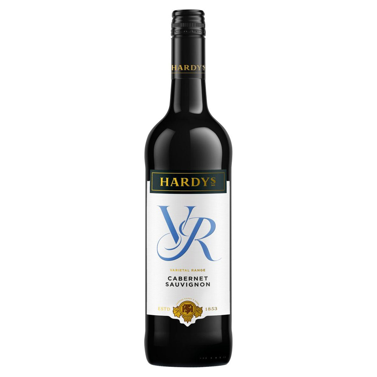 A bottle of Hardys - VR Cabernet Sauvignon (13.5% ABV) - 750ml. A bottle of Hardys - VR Cabernet Sauvignon (13.5% ABV) - 750ml.