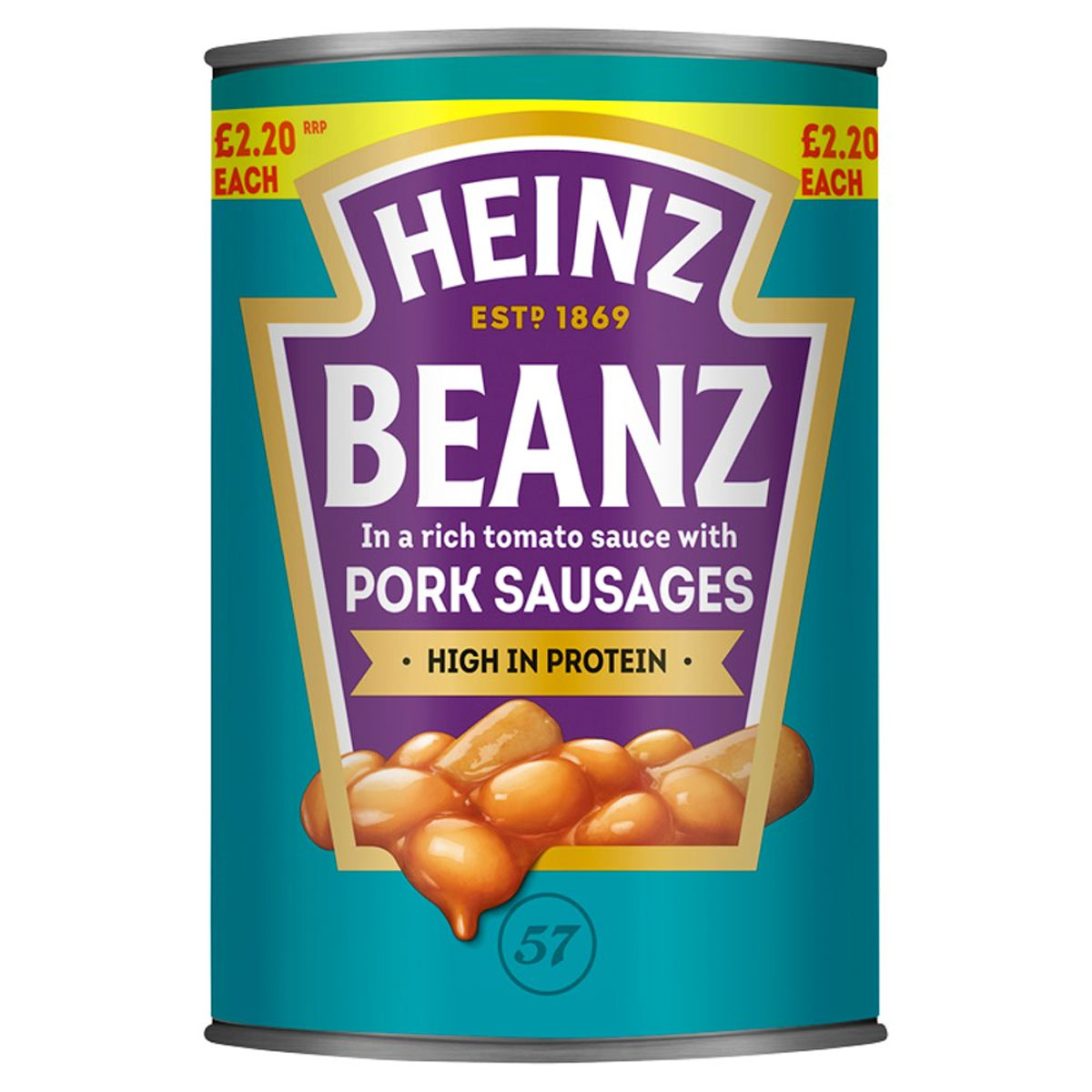Heinz - Baked Beans in a Rich Tomato Sauce with Pork Sausages - 415g - Continental Food Store