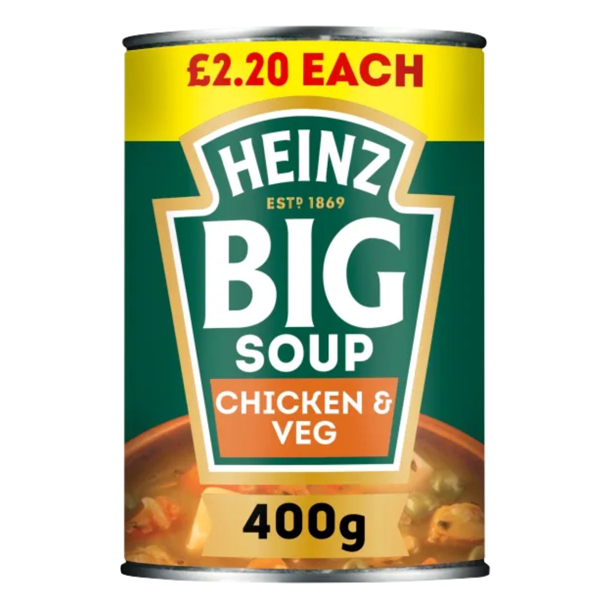 Heinz - Big Soup Chicken & Vegetable - 400g. Heinz - Big Soup Chicken & Vegetable - 400g.