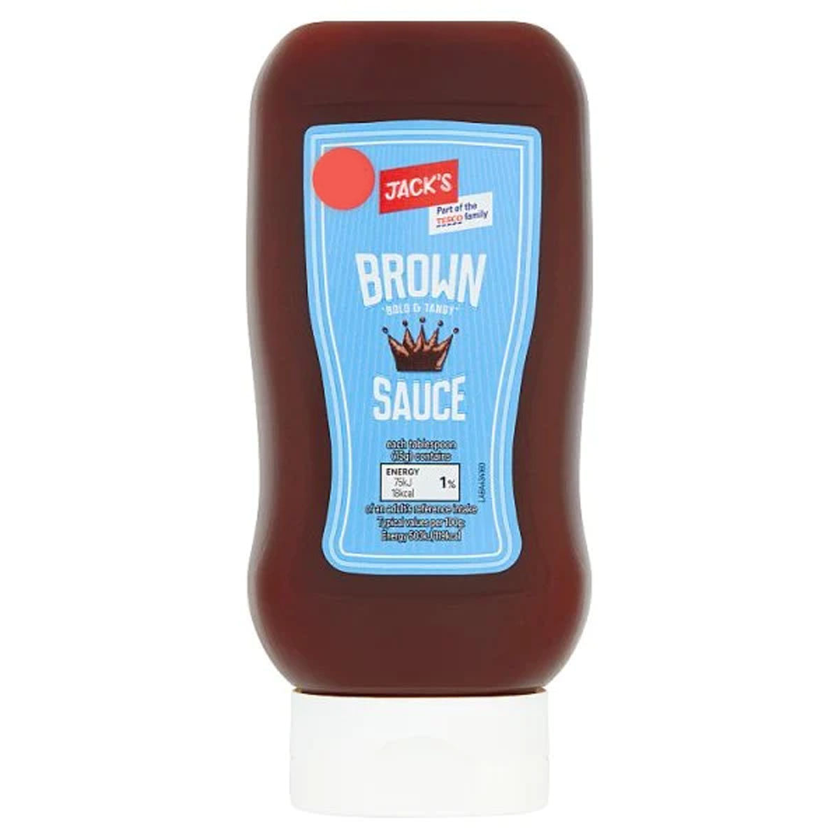A Jacks - Brown Sauce - 450g on a white background.