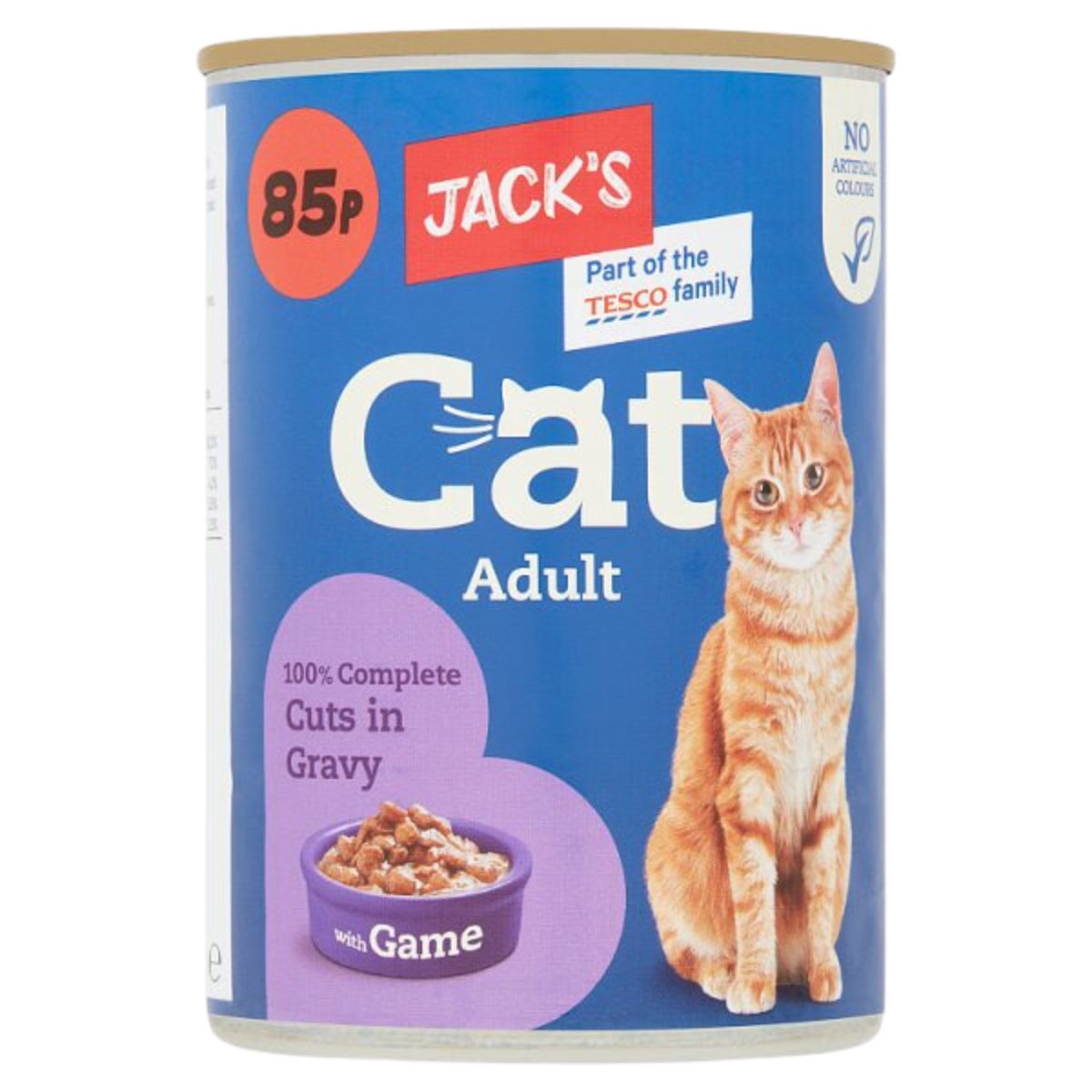 Jacks - Cat Adult Cuts in Gravy with Game - 415g canned food.
