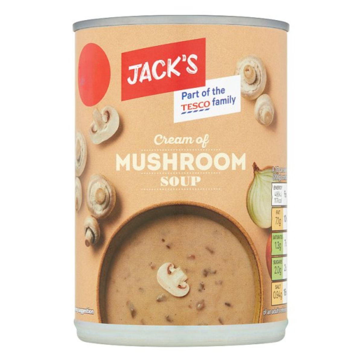 Jacks - Cream of Mushroom Soup - 400g in a can. Jacks - Cream of Mushroom Soup - 400g in a can.