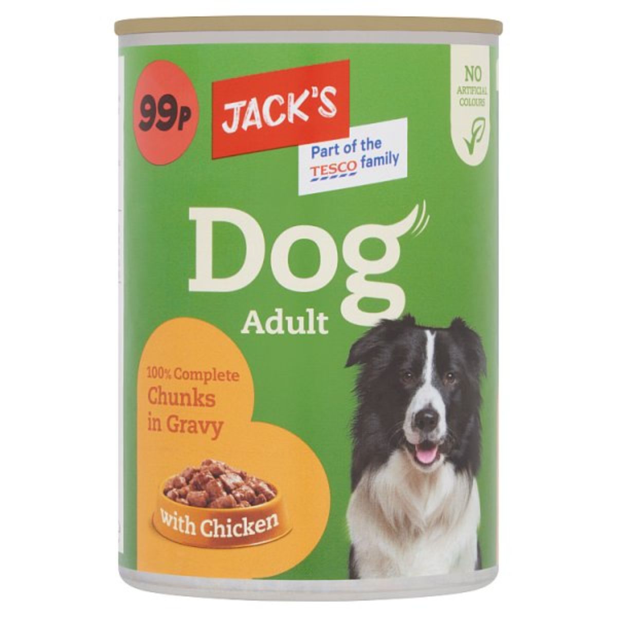 Jacks - Dog Adult Chunks in Gravy with Chicken - 415g canned food.