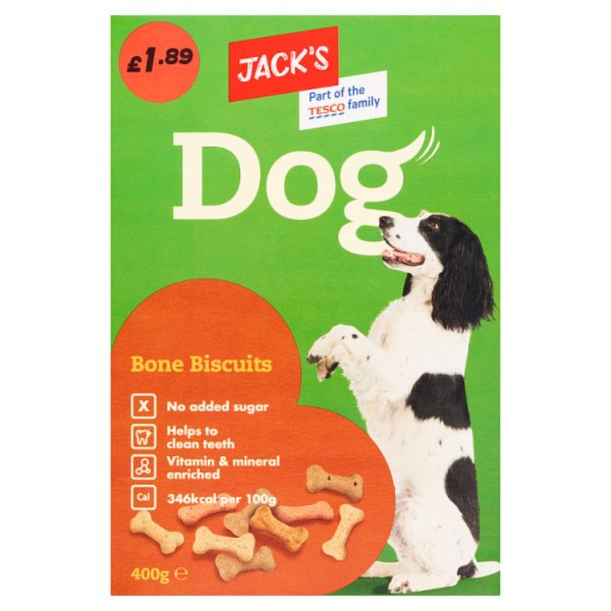 Jacks - Dog Bone Biscuits - 400g.